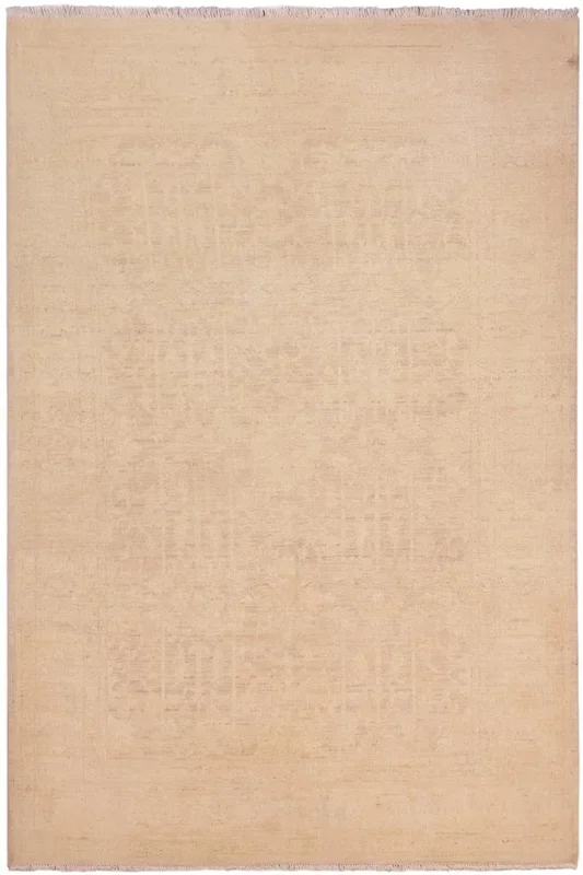 Bohemian Ziegler Jeff Light Gold/Gold Wool Rug – 4’11” x 6’4”