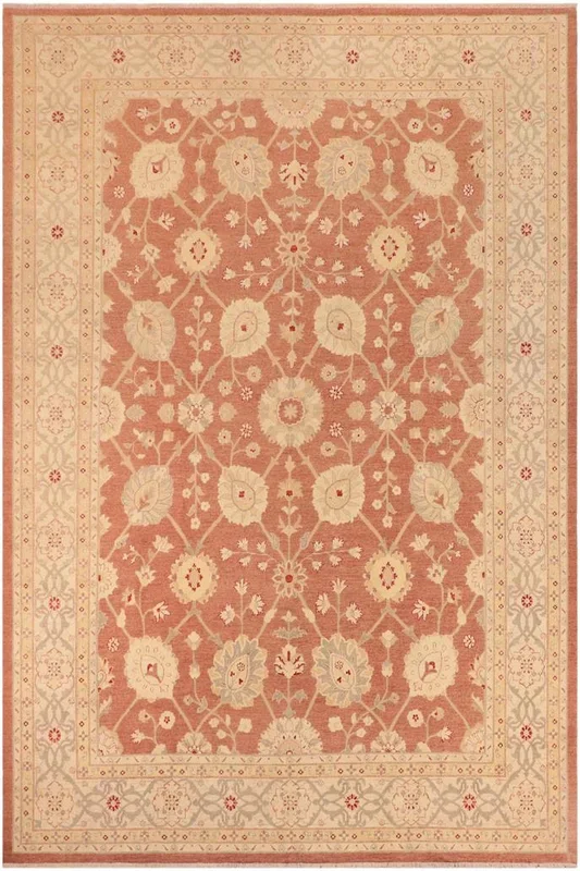 Bohemian Ziegler Karma Brown/Tan Wool Rug – 10’5” x 13’8”