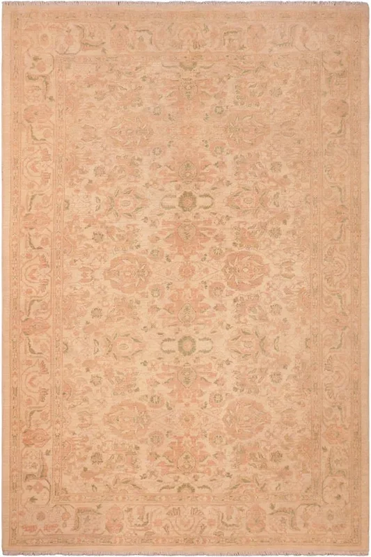 Bohemian Ziegler Laci Beige/Tan Wool Rug – 6’2” x 8’10”