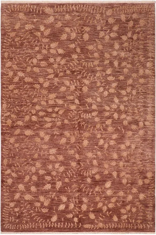 Bohemian Ziegler Mechelle Brown/Tan Wool&Silk Rug – 6’1” x 9’0”