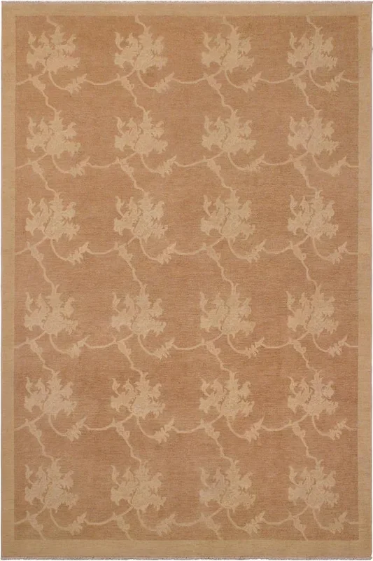 Bohemian Ziegler Melani Light Brown/Beige Wool Rug – 9’1” x 12’1”
