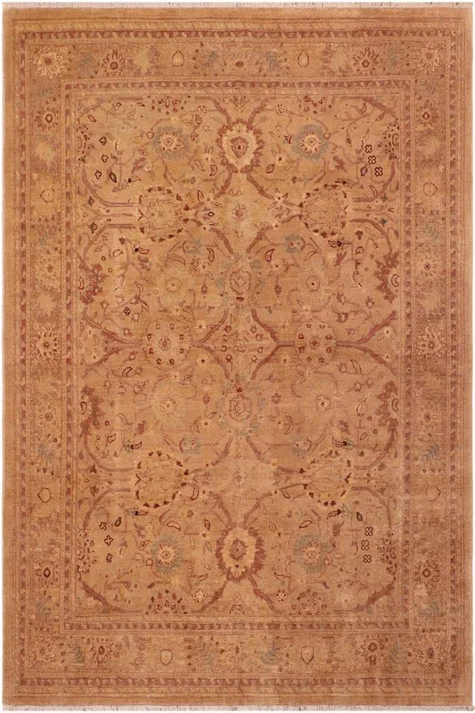 Bohemian Ziegler Melisa Tan/Nude Wool Rug – 7’8” x 9’4”