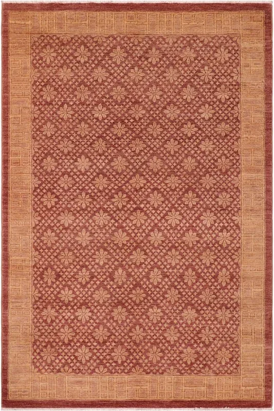 Bohemian Ziegler Minh Red/Brown Wool Rug – 6’1” x 8’10”