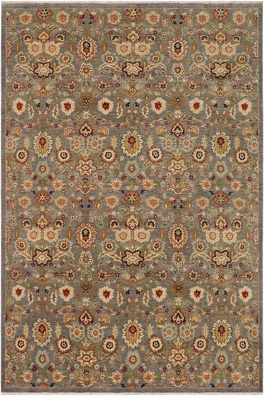 Bohemian Ziegler Rozanne Gray/Brown Wool Rug – 9’0” x 11’5”
