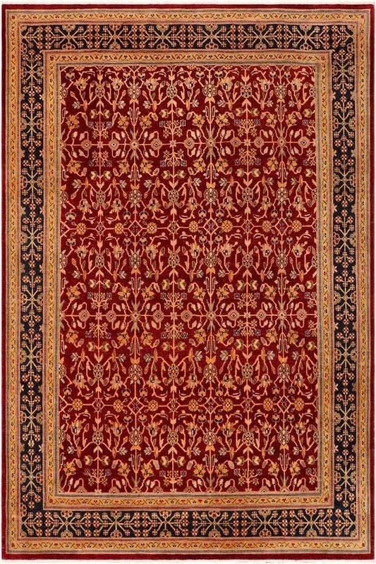 Bohemian Ziegler Shela Red/Blue Wool Rug – 9’1” x 11’8”