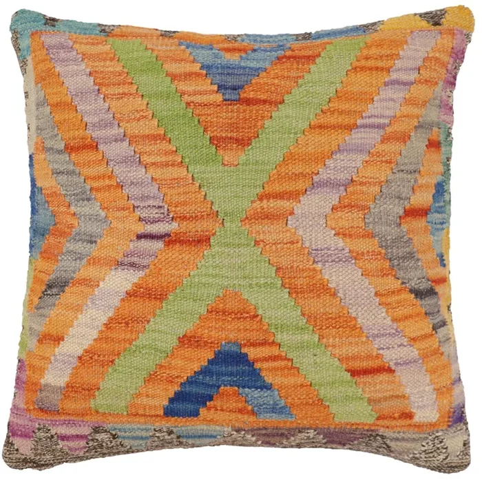 Bohemien Roman Turkish Hand-Woven Kilim Pillow