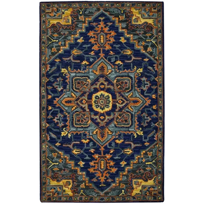 Boho BOH-5 Blue/Orange Rug