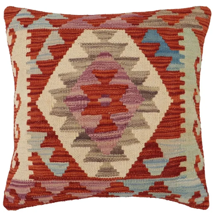 Boho Chic Baird Turkish Hand-Woven Kilim Pillow