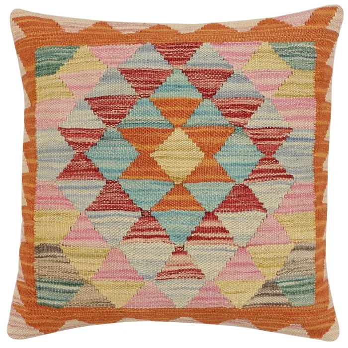 Boho Chic Connie Turkish Hand-Woven Kilim Pillow