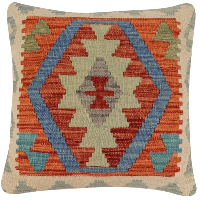 Boho Chic Ford Turkish Hand-Woven Kilim Pillow