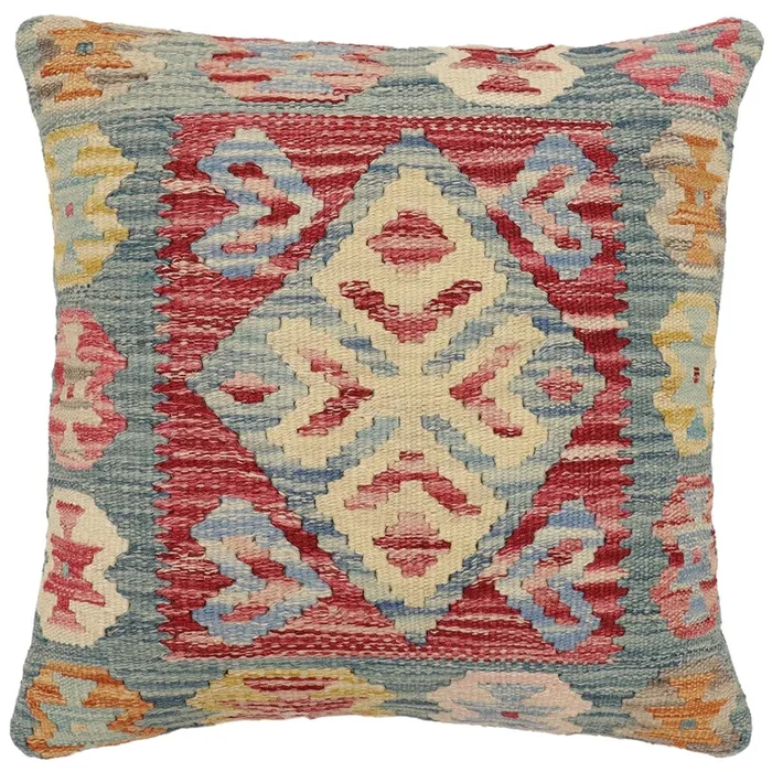 Boho Chic Kristy Turkish Hand-Woven Kilim Pillow