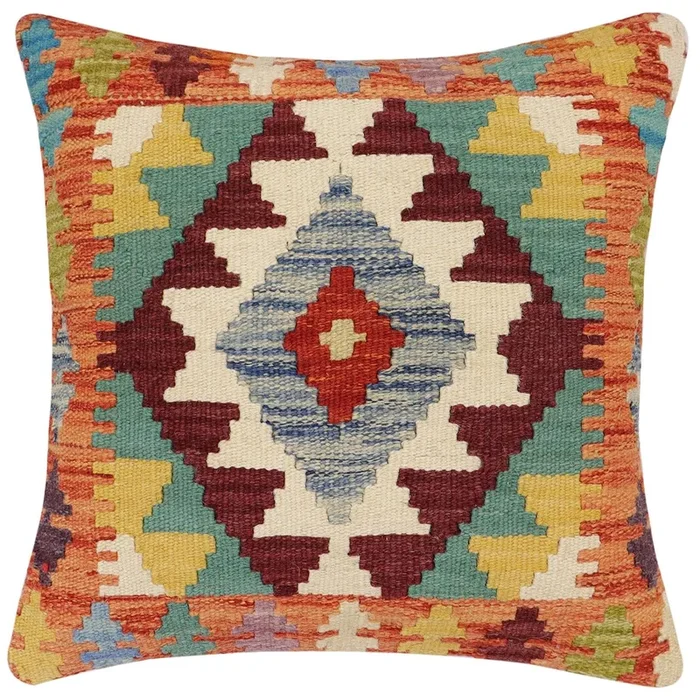 Boho Chic Lauryn Turkish Hand-Woven Kilim Pillow