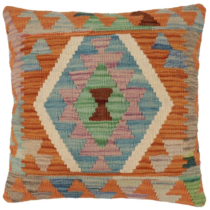 Boho Chic Lyons Turkish Hand-Woven Kilim Pillow