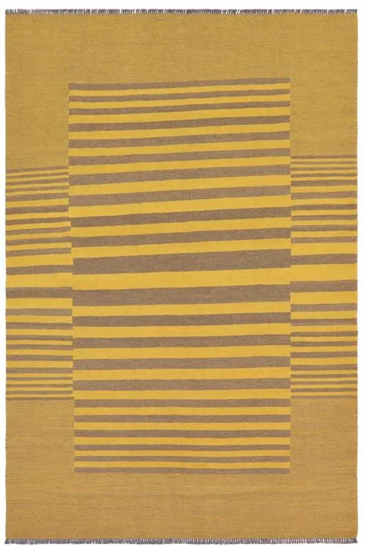 Boho Chic Turkish Kilim Conrad Hand-Woven Wool Rug – 5’7” x 8’1”
