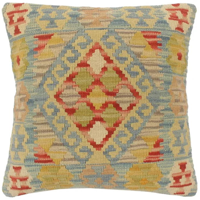Boho Chic Turkish Luu Hand Woven Kilim Pillow