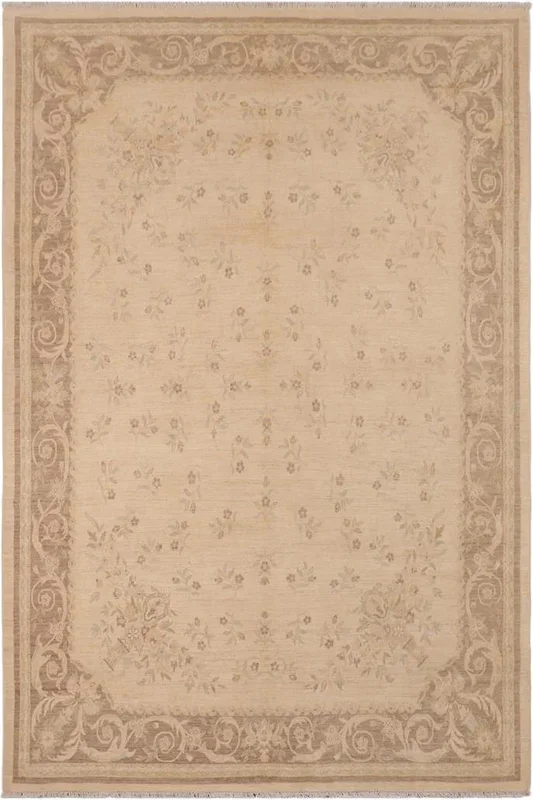 Boho Chic Ziegler Angus Beige/Brown Wool Rug – 8’2” x 9’7”