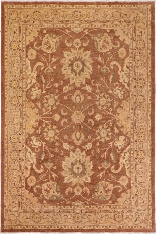 Boho Chic Ziegler Bernie Brown/Dark Tan Wool Rug – 10’3” x 13’5”