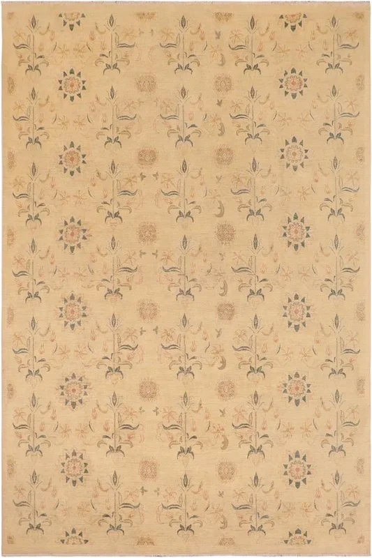 Boho Chic Ziegler Casie Beige/Rust Wool Rug – 10’0” x 13’3”