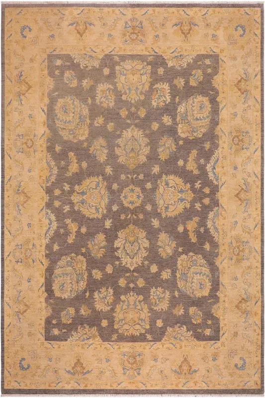Boho Chic Ziegler Clement Gray/Tan Wool Rug – 10’0” x 13’4”