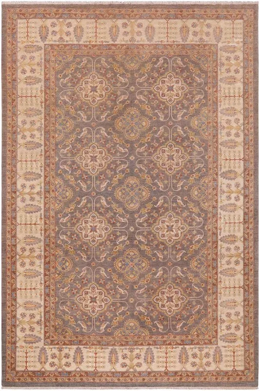 Boho Chic Ziegler Johnson Gray/Ivory Wool Rug – 8’2” x 11’3”