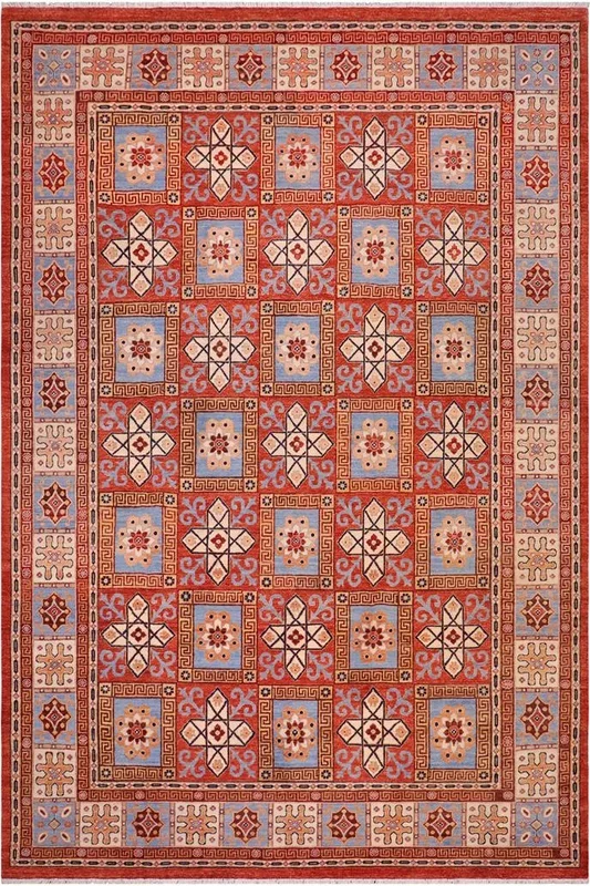Boho Chic Ziegler Shad Rust/Beige Wool Rug – 9’0” x 11’10”