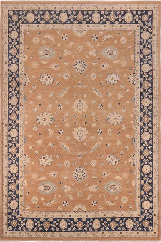 Boho Chic Ziegler Soraya Brown/Blue Wool Rug – 10’0” x 13’10”