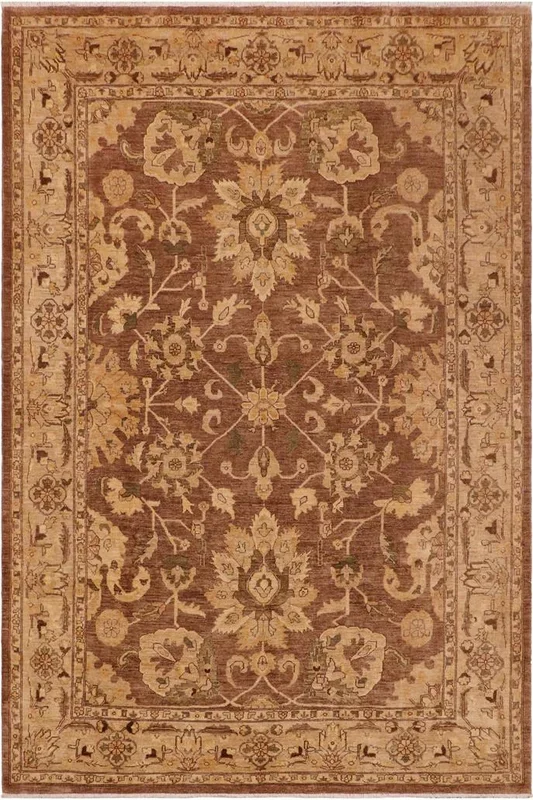 Boho Chic Ziegler Theresa Brown/Beige Wool Rug – 8’5” x 11’5”