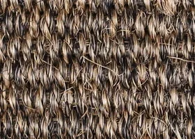 Brindle Sisal Medium Rug with Belgian Poppyseed Chenille binding