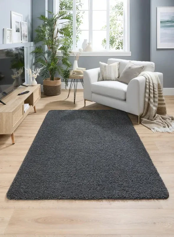 Buddy Washable Charcoal Rug