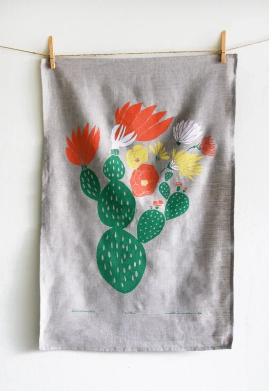Cactus Tea Towel