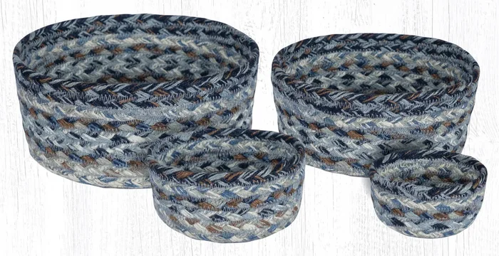 CB-9-119 Denim Braided Baskets