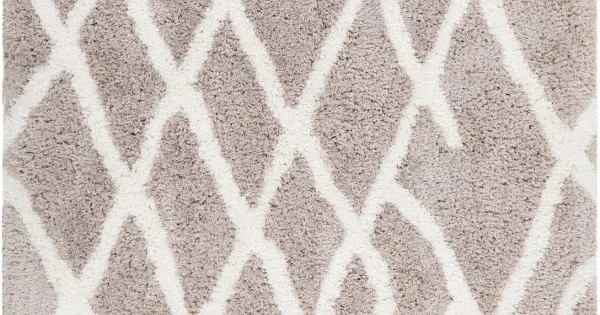 Chandra AERONA AER-40003 5 ft. X 7 ft. 6 in. Rect. Rug – Tan, White