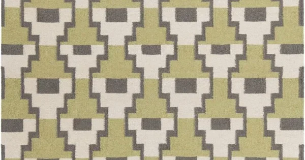 Chandra AVON AVO-34402 5 ft. X 7 ft. 6 in. Rect. Rug – Green, Grey, White