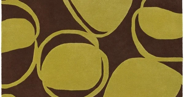 Chandra INHABIT INH-21604 5 ft. X 7 ft. 6 in. Rect. Rug – Brown, Green