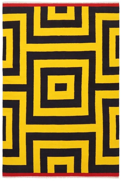 Chic Turkish Kilim Agustin Hand-Woven Wool Rug – 5’10” x 7’11”