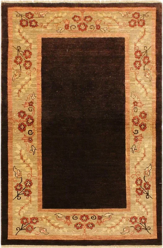 Chic Ziegler Michaela Brown/Tan Wool Rug – 3’11” x 5’10”