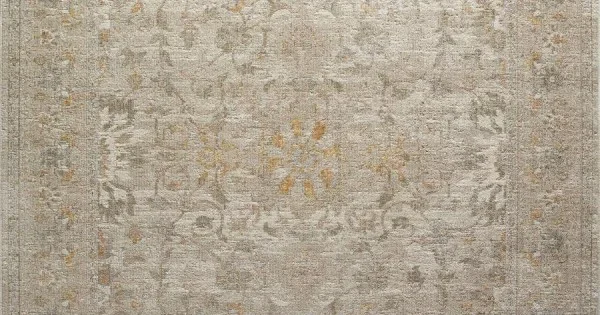 Chris Loves Julia x Loloi Rosemarie ROE-02 IVORY / NATURAL Area Rug 11 ft. 6 in. X 15 ft. 6 in. Rectangle