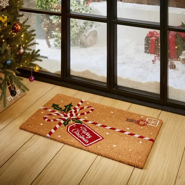Christmas Coir Parcel Red
