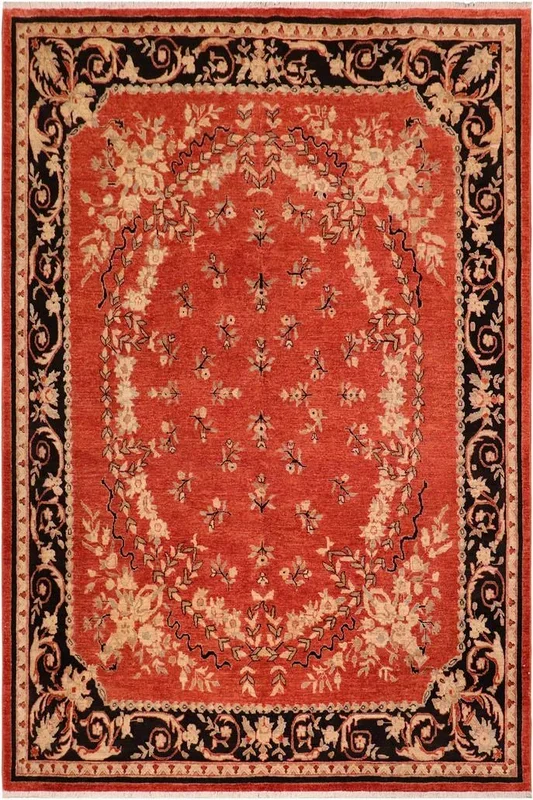 Classic Ziegler Jimmie Rust/Black Wool Rug – 8’1” x 9’10”