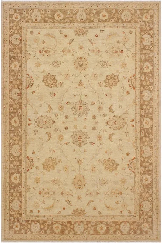 Classic Ziegler Kenna Beige/Light Brown Wool Rug – 9’0” x 11’9”