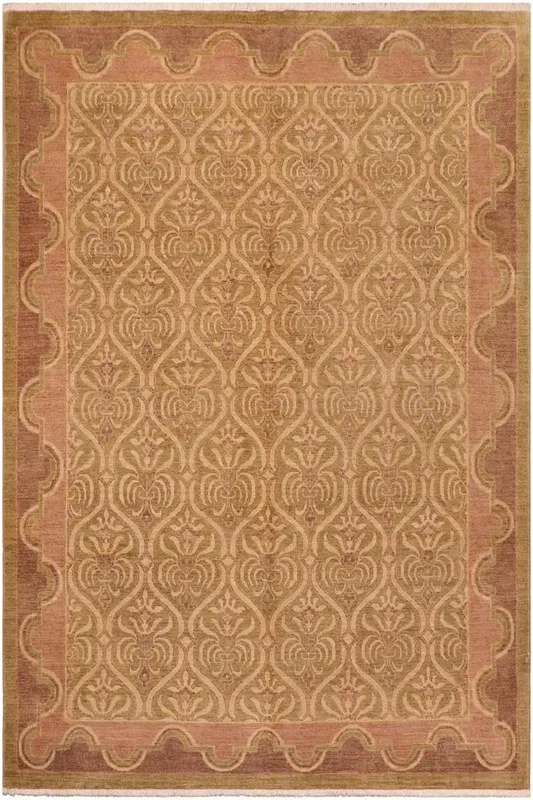 Classic Ziegler Millie Light Green/Light Brown Wool Rug – 7’8” x 10’0”