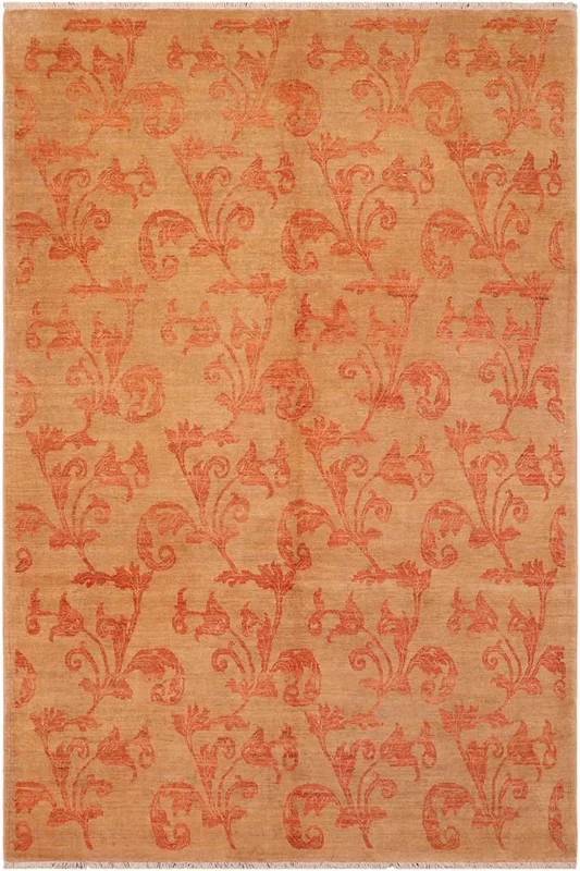Classic Ziegler Sandie Tan/Red Wool Rug – 7’11” x 9’6”