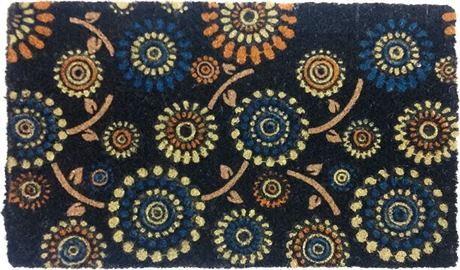 COCO DOORMAT – DARK FLOWERS