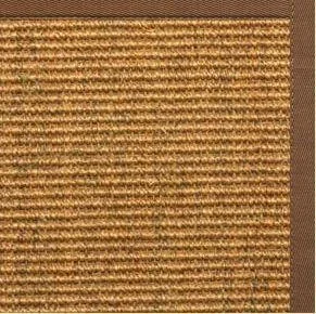 Cognac Sisal Rug with Sahara Cotton Border