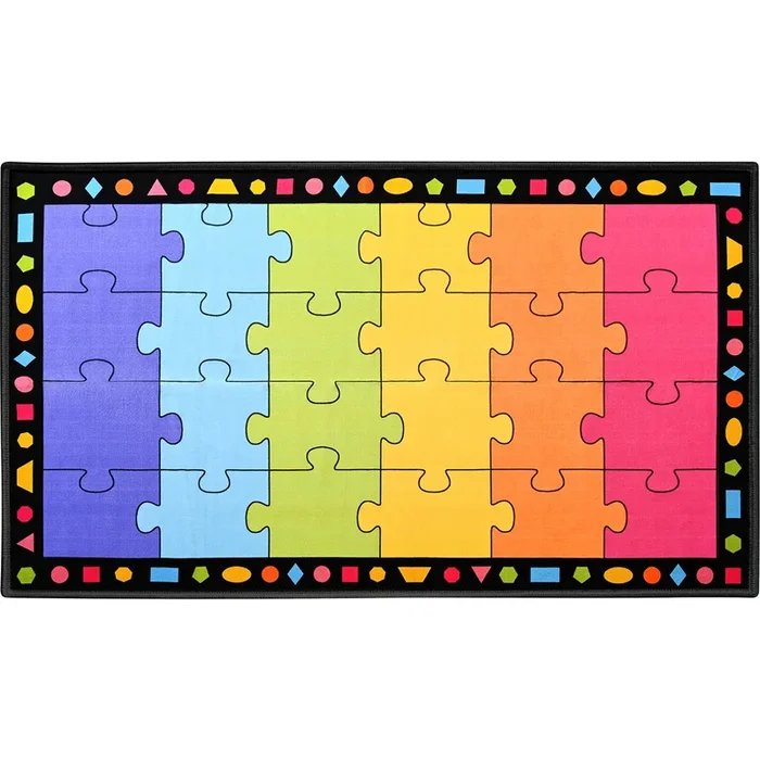 Colorful Seating Activity Classroom Rug