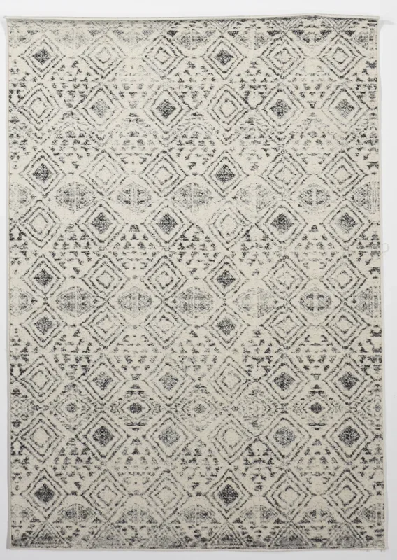 Contemporary Tufted Beige Brown Wool Rug 5′ x 8′