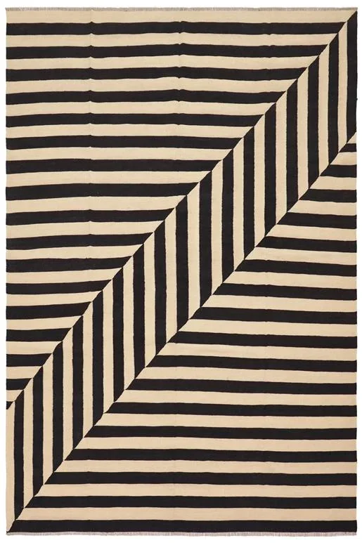 Contemporary Turkish Kilim Santino Hand-Woven Wool Rug -8’0” x 10’4”