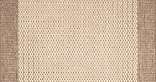 Couristan Recife Checkered Fiel Dnatural/Cocoa Area Rug 2 ft. 3 in. X 11 ft. 9 in. Rectangle