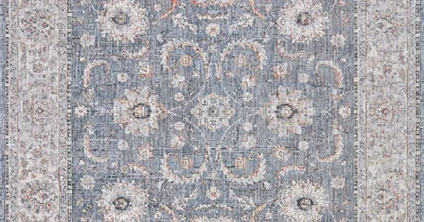Couristan Savoy Slate Blue 7750/2020 10 ft. 5 in. X 15 ft. 8 in. Rectangle Rug