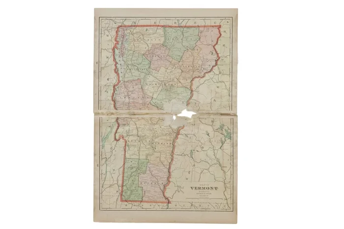 Cram’s 1907 Map of Vermont